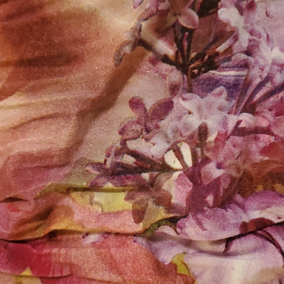 TOP DESIGN MAXI DRESS, size medium, pink/purple floral, soft and pretty. - Picture 5 of 14